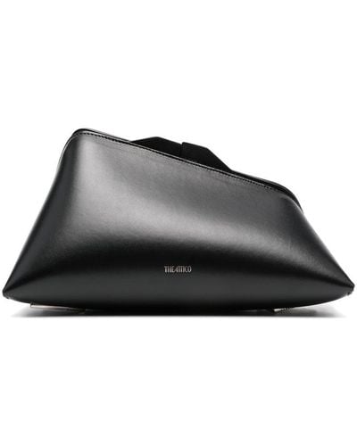 The Attico 8.30 Pm Leather Clutch Bag - Black