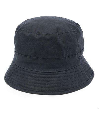 Baracuta Waxed Cotton Bucket Hat - Blue