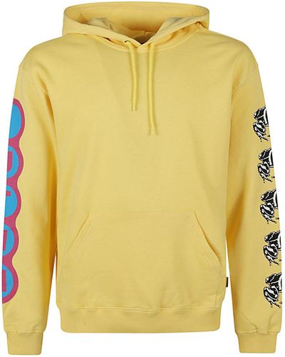 Iuter Printed Cotton Hoodie - Yellow