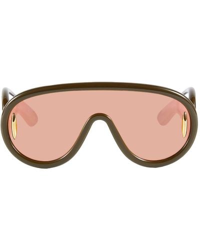 Loewe-Paulas Ibiza Wave Mask Sunglasses - Natural