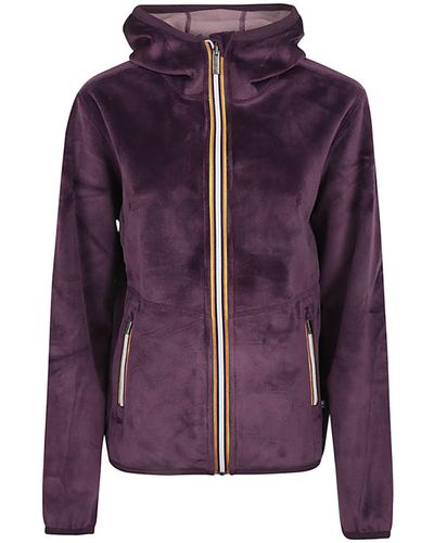 K-Way Lily Velour Polar Double Jacket - Purple