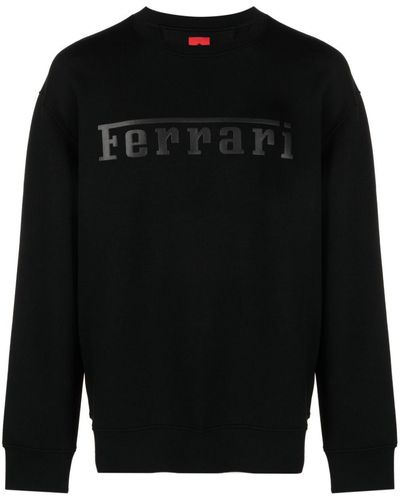 Ferrari Felpa Con Logo - Black