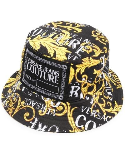 Versace Logo-patch Bucket Hat - Black