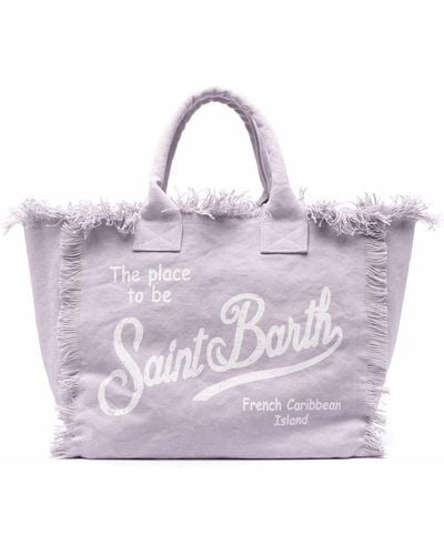 Mc2 Saint Barth Bag With Logo - Purple