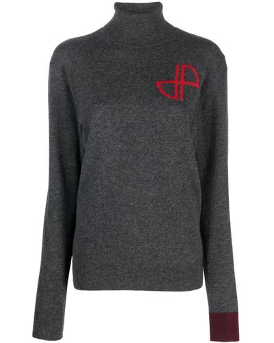 Patou Roll-neck Sweater - Gray
