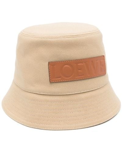 Loewe-Paulas Ibiza Logo Bucket Hat - Natural