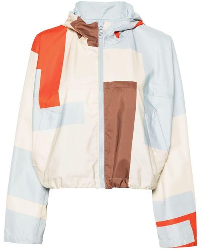 Fendi Colorblock Nylon Windbreaker - White