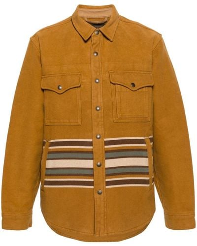Filson Striped Shirt Jacket - Yellow