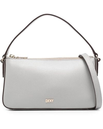DKNY Bryant Leather Crossbody Bag - Metallic
