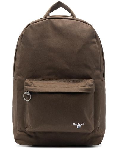 Barbour Backpack With Logo - Brown