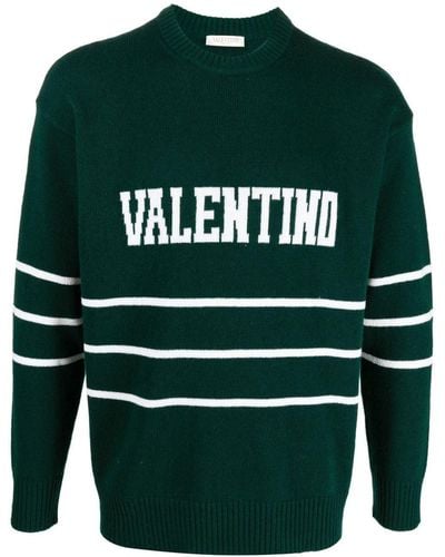 Valentino Logo Sweater - Green