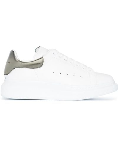 Alexander McQueen Sneakers In Pelle 45mm - Bianco