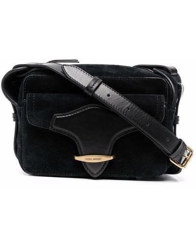 Isabel Marant Wasy Leather Crossbody Bag - Black