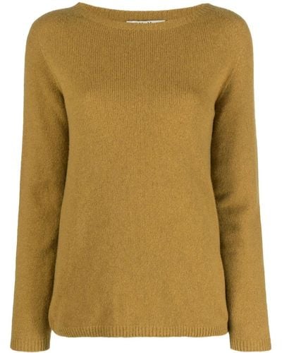 Max Mara Cashmere Crewneck Sweater - Yellow