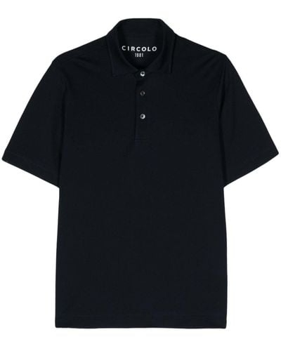 Circolo 1901 Piqué-weave Polo Shirt - Black
