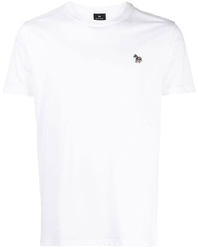 PS by Paul Smith Plain Cotton T-shirt - White
