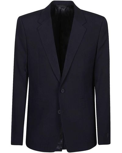 Givenchy Single-Breasted Wool Blazer - Blue