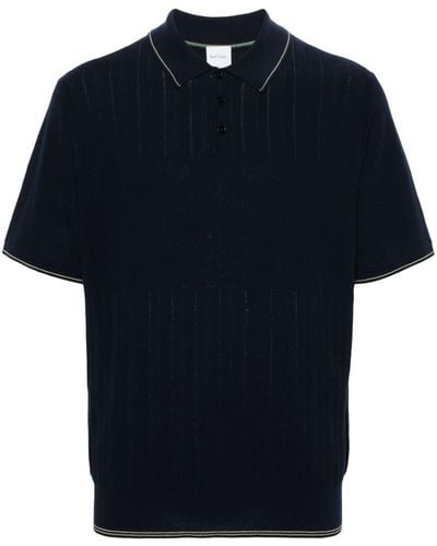 Paul Smith Fine-knit Polo Shirt - Blue
