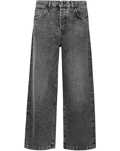 AMISH Jeans With Logo - Gray