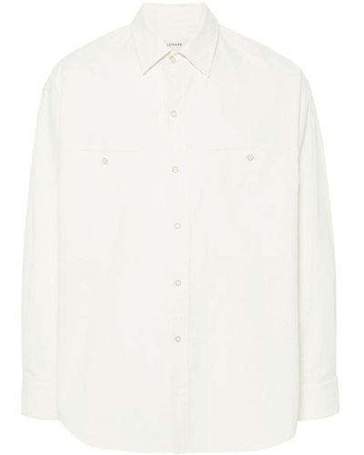 Lemaire Twill Cotton Shirt - White