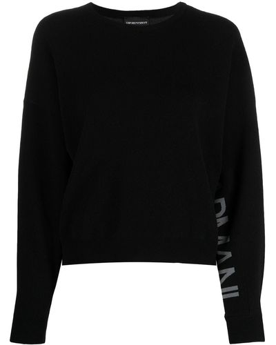 Emporio Armani Long-sleeve Sweatshirt - Black