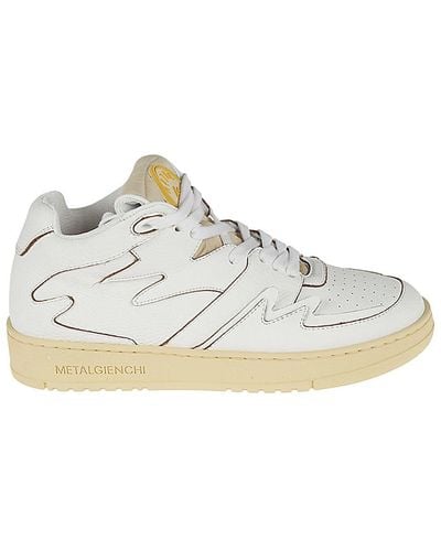 METAL GIENCHI Neon Leather Sneakers - White