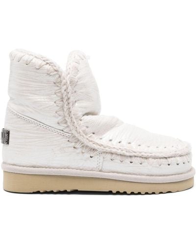 Mou Eskimo Leather Boots - White