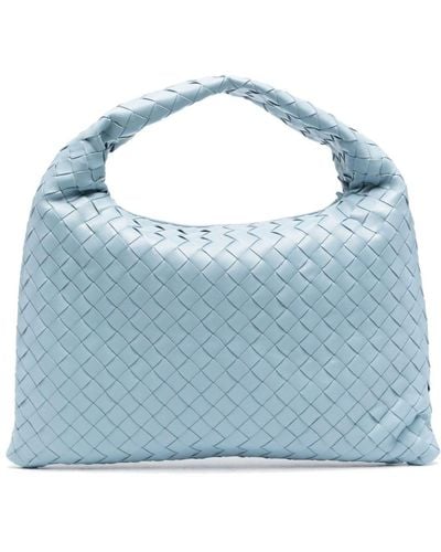 Bottega Veneta Hop Small Leather Handbag - Blue