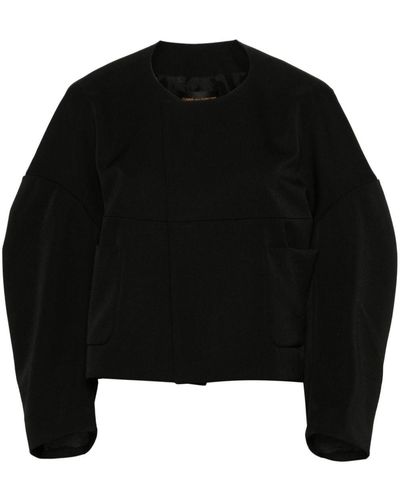 Comme des Garçons Wool Oversized Sweatshirt - Black