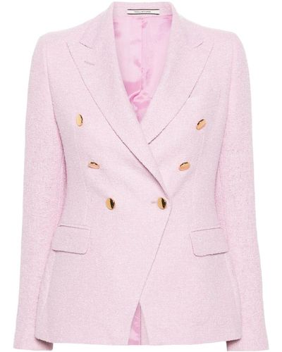 Tagliatore Double-Breasted Jacket - Pink