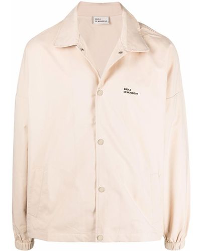 Drole de Monsieur Not From Paris Jacket Beige In Polyester - Natural