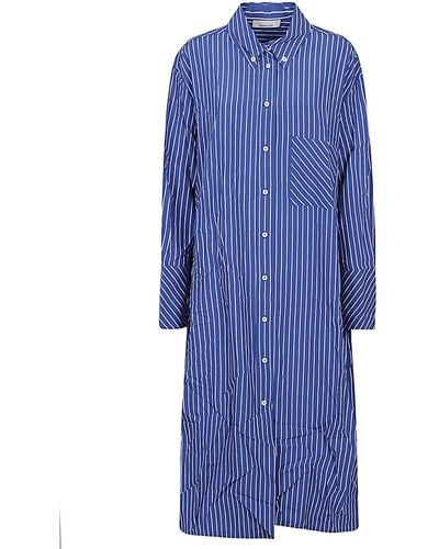Liviana Conti Striped Maxi Shirt - Blue