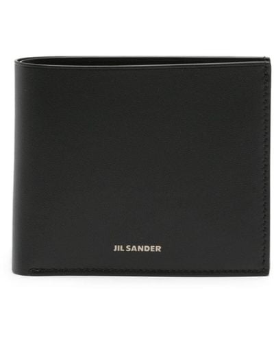 Jil Sander Logo Leather Wallet - Black