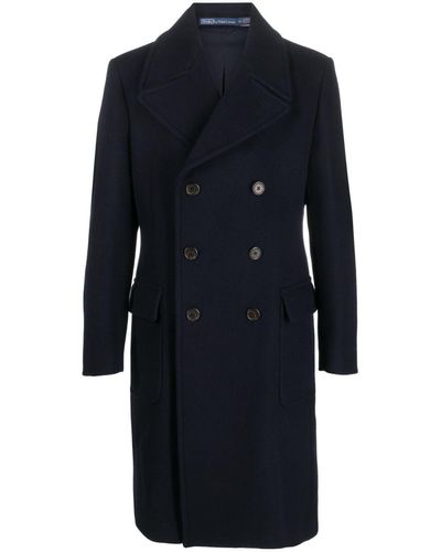 Polo Ralph Lauren Double-breasted Coat - Blue