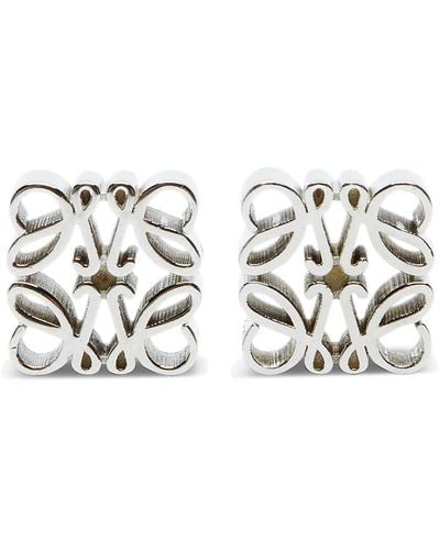 Loewe Anagram Sterling Earrings - White