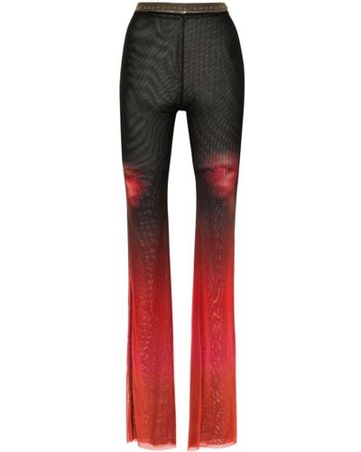 OTTOLINGER Fade Print Mesh Trousers - Red