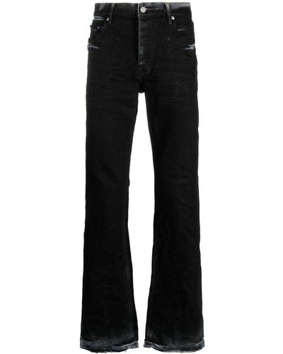 Purple Brand Distressed Effect Bootcut Jeans - Black