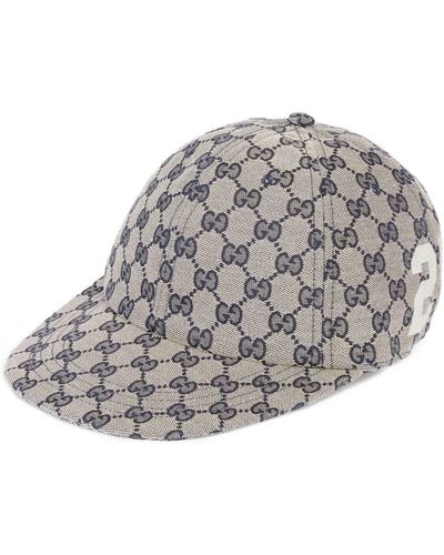 Gucci Gg Cotton Canvas Baseball Hat - Gray