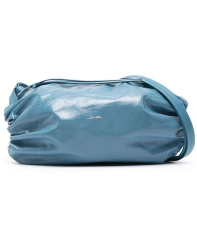 Jil Sander Leather Crossbody Bag - Blue