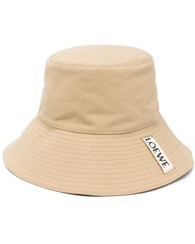 Loewe-Paulas Ibiza Logo Bucket Hat - Natural
