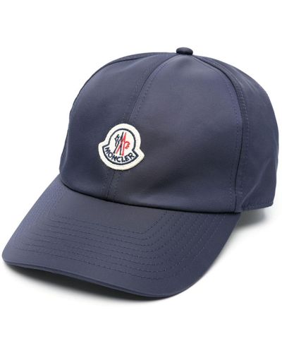 Moncler Cappello da baseball con applicazione - Blu