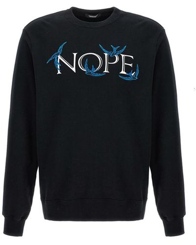 Undercover "nope" Printed Sweatshirt - Blue