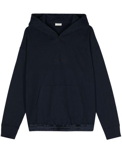 Saint Laurent Cotton Sweatshirt - Blue