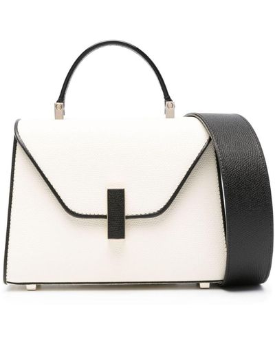 Valextra Iside Micro Leather Handbag - White