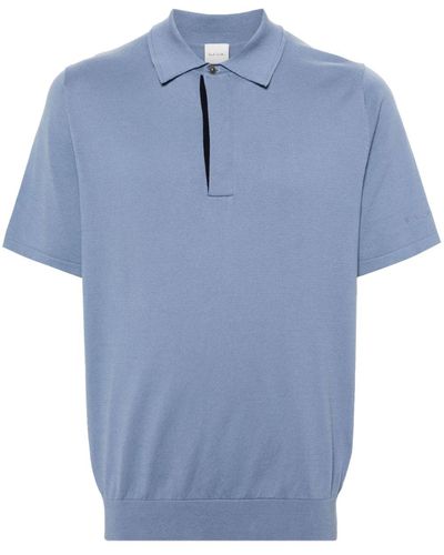 Paul Smith Short-sleeve Cotton Polo Shirt - Blue