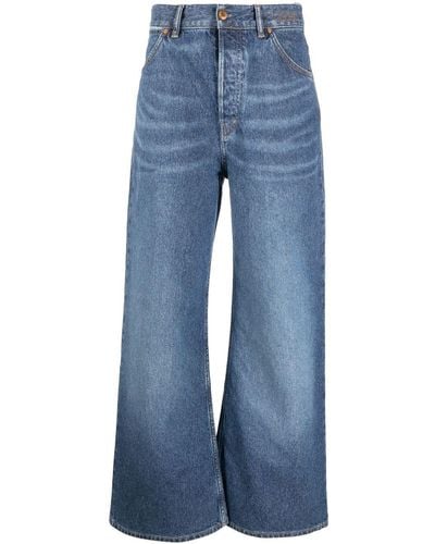 Chloé Wide Leg Denim Jeans - Blue