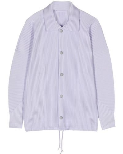 Issey Miyake Pleated Shirt - Purple