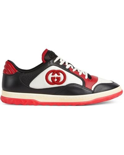 Gucci Mac80 Leather Trainers - Red