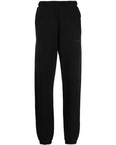 The Attico Penny Track Pants With Embossed Logo - Black