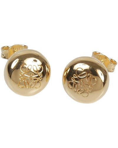 Loewe Anagram Earrings - Metallic